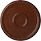 Ekena Millwork Odessa Bead & Barrel Medallion (Canopies up to 5"), 19 3/4"OD x 1 3/8"P, Burnished Mahogany Crackle CM20ODBMC - alternate 1